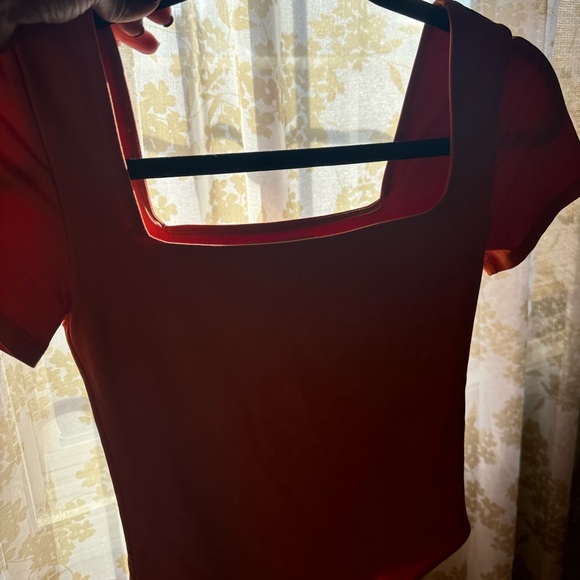 Aritzia Babaton orange square neck bodysuit - Picture 2 of 2